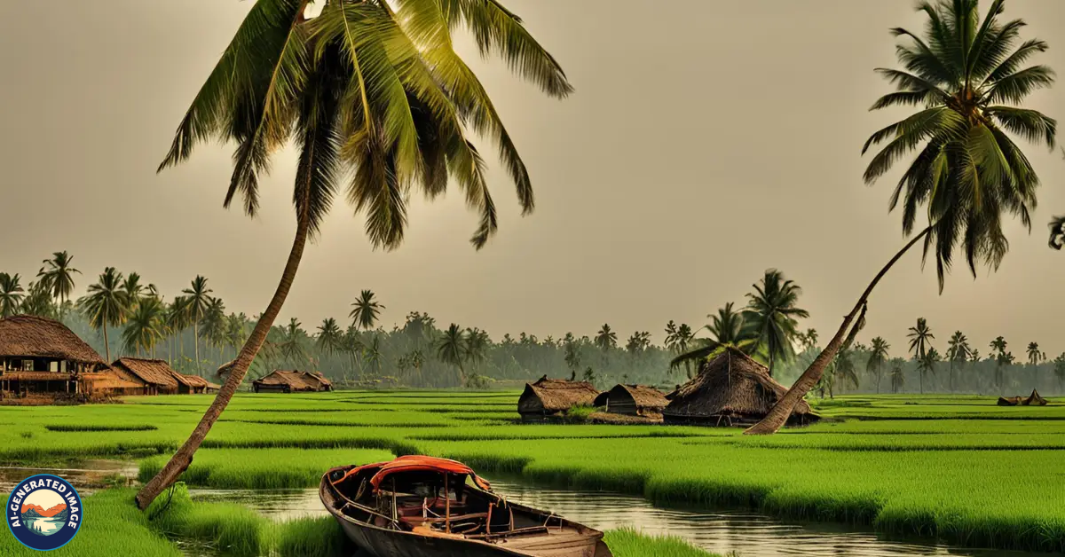 Kuttanad, one of the prominent places in Kerala