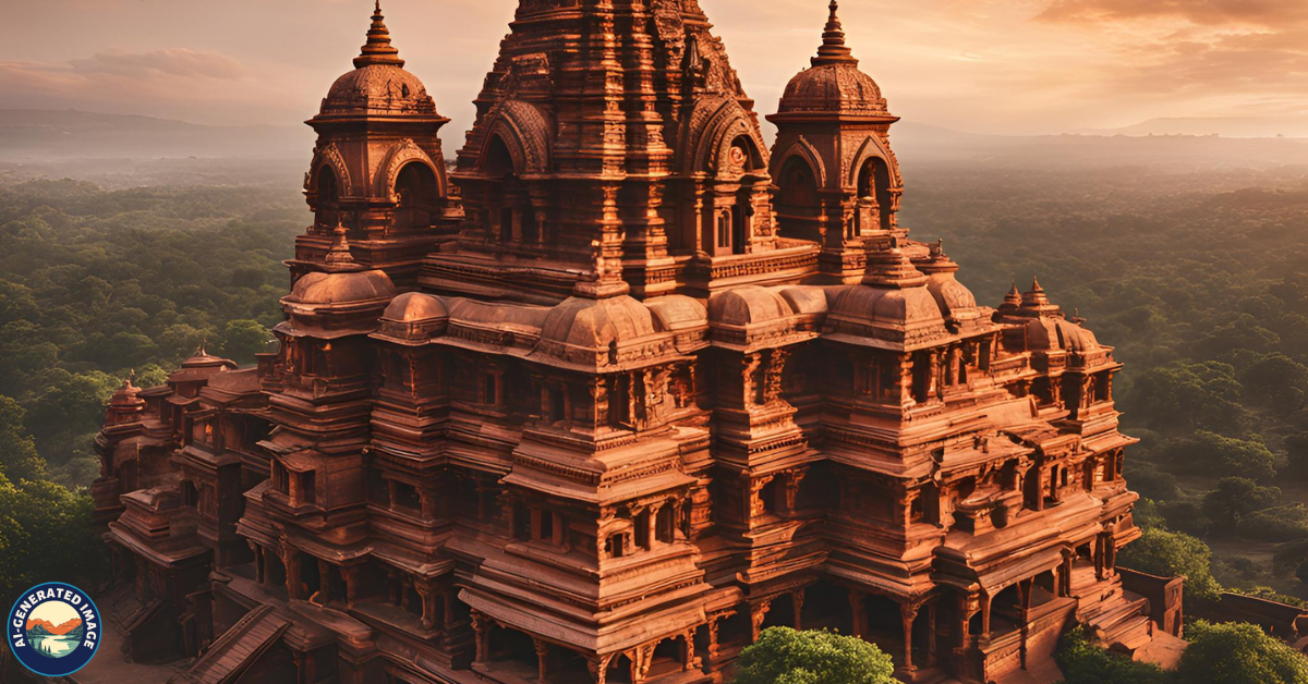 Chaturbhuj Temple. Must- see for visitors.