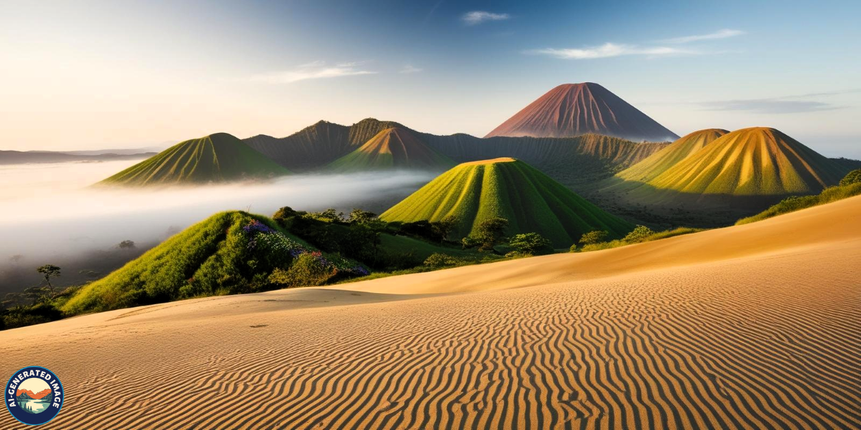 Whispering Sands and Teletubbies Hills