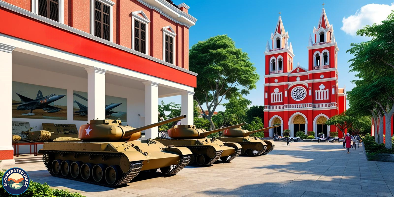 War Remnants Museum and Notre Dame Cathedral