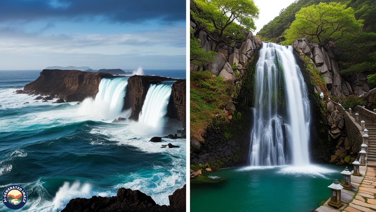 Jeongbang & Cheonjiyeon Waterfalls