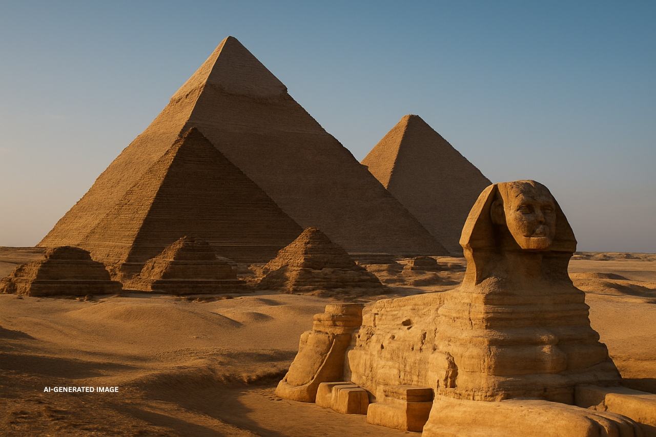 The Pyramids of Giza and the Sphinx